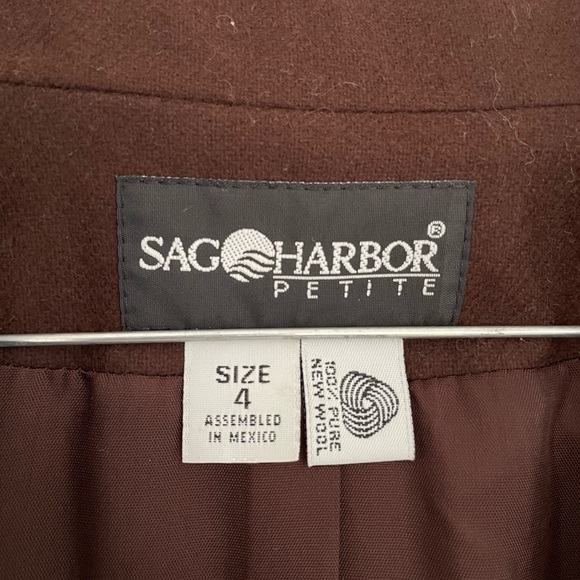 Vintage 100% Wool Chocolate Brown Blazer - Picture 2 of 2